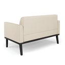 Ver imagem 6 de Sofá Namoradeira com Poltrona Base de Madeira Fixa Preto Marisa Corino D03 - D\'rossi Cor Bege