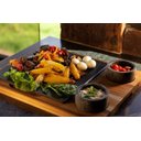 Ver imagem 3 de Tábua Quadrada e Duas Cumbucas com Suporte de Madeira 25x25cm São José G