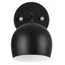 Ver imagem 4 de Kit 2 Arandela Aluminio Bola Preto 23x25cm