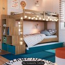 Ver imagem 2 de Treliche Infantil com Escada e Nichos Infix C06 Aveiro-azul - Mpozenato