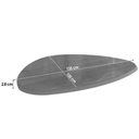 Ver imagem 3 de Base de Mesa P/ Cozinha Jade C/ Tampo Madeirado C/ Vidro 135x105cm Canela/vidro Off White -
