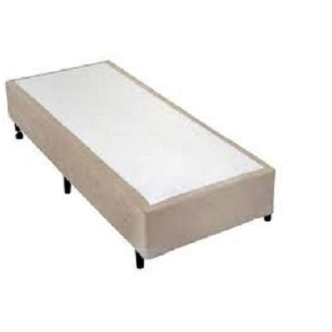 Cama (Box Solteiro+Colchão D33) 88x188x17 Suede Bege