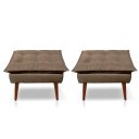 Ver imagem 3 de Kit 01 Namoradeira Opala + 02 Puff Opala + 02 Almofadas Suede