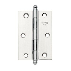 Dobradiça de Aço 1300-1cr 2" X 1 1/2" Niquelado Papaiz