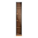 Ver imagem 5 de Guarda-Roupa Modulado 1 Porta de Vidro 4 Prateleiras 40cm x 52cm x 230cm Linha Liga Modulado Cinza Canela/Grafite