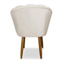 Ver imagem 5 de Kit 02 Cadeiras para Mesa de Jantar Flor Pés Palito - Balaqui Decor Cor:bege