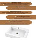 Ver imagem 6 de Kit Gabinete Banheiro Completo com Espelho Cuba Válvula Torneira e Sifão:Cinza/Cedro