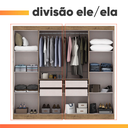 Ver imagem 5 de Guarda Roupas Casal 8 Portas 4 Gavetas Prime Maxel