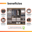 Ver imagem 4 de Guarda Roupas Casal 8 Portas 4 Gavetas Prime Maxel