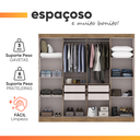 Ver imagem 6 de Guarda Roupas Casal 8 Portas 4 Gavetas Prime Maxel