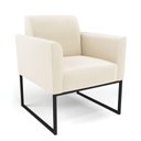 Ver imagem 6 de Sofá Namoradeira com 2 Poltronas Base Industrial Preto Marisa Veludo D03 - D\'rossi Cor Bege