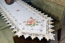 Ver imagem 1 de Caminho de Mesa com Flores Marrom - 1,50 M Arte & Tear