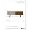 Rack Onix com Painel Chanel Móveis Bechara Off White/Cinamomo - 6