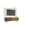 Rack Onix com Painel Chanel Móveis Bechara Off White/Cinamomo - 2