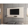 Rack Onix com Painel Chanel Móveis Bechara Off White/Cinamomo - 3