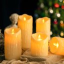 Ver imagem 5 de Vela Decorativa Led 12,5cm com Parafina Luz Quente Amarela