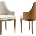 Ver mais imagens de Conjunto 2 Cadeiras para Sala de Jantar Cost Aghata Marrom/Amêndoa/Bege