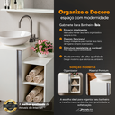 Ver imagem 2 de Gabinete Organizador para Banheiro Suspenso Branco sem Cuba Íbis