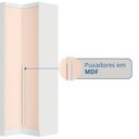 Ver imagem 7 de Módulo de Canto Reto 2 Portas Infinity Branco/Line/Blush