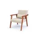 Ver imagem 3 de Kit Poltrona Aurora Corino C/ Almofada Decorativa:bege