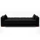 Ver imagem 7 de Sofá Cama para Sala de Estar Lisboa Linho Preto - Ibiza