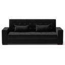 Ver imagem 5 de Sofá Cama para Sala de Estar Lisboa Linho Preto - Ibiza