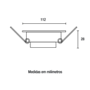 Ver imagem 2 de Spot Led Embutir Quadrado 8w 3000k – Branco Blumenau