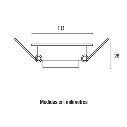 Spot Led Embutir Quadrado 8w 3000k – Branco Blumenau - 2