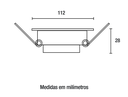 Ver imagem 2 de Spot Led Embutir Quadrado 8w 3000k – Branco Blumenau