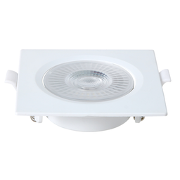 Spot Led Embutir Quadrado 8w 3000k – Branco Blumenau - 1