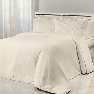 Capa de Edredom King Duvet 100% Algodão 200 Fios Glass:palha