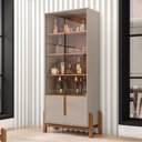Ver imagem 2 de Conjbuffet e Cristaleira Jayce - Off White Cedro Off White Cedro