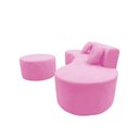 Ver imagem 7 de Sofá Modular Orgânico Monterrey 260cm + Puff Suede Rosa Bebê