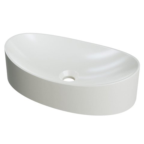 Cuba Pia para Banheiro Oval Canoa 46cm Tânia C08 Bege - Mpozenato