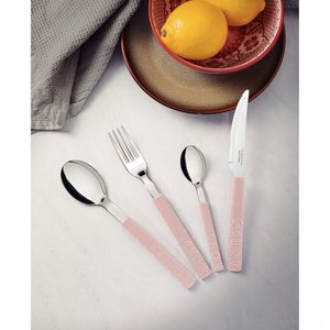 Faqueiro Tramontina Bliss com Lâminas em Aço Inox e Cabos de Polipropileno Linho 16 Peças