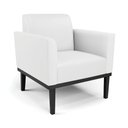 Ver imagem 4 de Sofá Namoradeira com Poltrona Base de Madeira Fixa Preto Marisa Corino D03 - D\'rossi Cor Branco