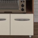 Ver imagem 5 de Balcao Multiuso Com Nicho 75cm 9450 Savana Off White Mobbs