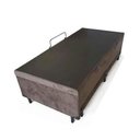 Ver imagem 2 de Cama Box Baú Auxiliar Solteiro Suede Espuma 8cm 45x78x188 Marrom