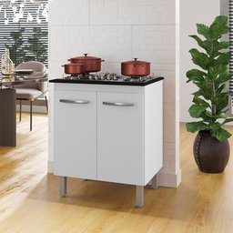 Balcao para Cooktop 4 Bocas Jade Branco Mobbs - 5