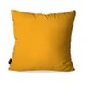 Kit com 4 Almofadas Decorativas Amarelo Ocre Flores Poá 60x60cm - 5