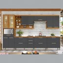 Ver imagem 1 de Cozinha Modulada Burguesa Premium 07 Peças em Mdf Nesher