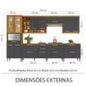 Cozinha Modulada Burguesa Premium 07 Peças em Mdf Nesher - 7