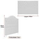 Ver imagem 3 de Cabeceira para Cama Box Casal 140cm Balence Bouclé Off White - Sallar Home