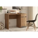 Ver imagem 1 de Mesa Escrivaninha p/ Computador Morada c/ 1 Porta 1 Gaveta 109x45 - Escritório Home Office - Demobil