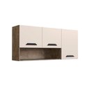 Ver imagem 1 de Armário Aéreo Cozinha Modulado Essência c/ 3 Portas Demolição/Off White - Genialflex