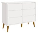 Ver imagem 4 de Jogo de Quarto para Bebê Théo New Branco Fosco com Madeira - Reller