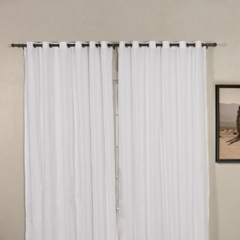 Kit Varão para Cortinas 2.00 Metros 19mm - Imbuia