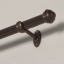 Ver imagem 2 de Kit Varão para Cortinas 2.00 Metros 19mm - Imbuia