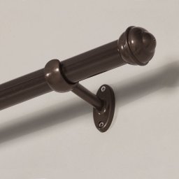 Kit Varão para Cortinas 2.00 Metros 19mm - Imbuia - 2