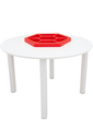 Ver imagem 2 de Mesa Escolar Redonda Infantil em Mdf com Divisória Educacional